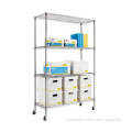 Heavy Duty Office Storage Chrome Wire Shelving Factory, NSF Approval, Exporting to Over 50 Countries (HD184272A4W3)